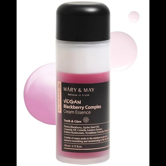 Mary&May Vegan Blackberry Complex Cream Essence -Hypoallergenic, Anti Aging NIB - Picture 3 of 5